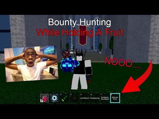 Bounty Hunting But I hold a Valuable Fruit 💀😭 | Blox Fruits