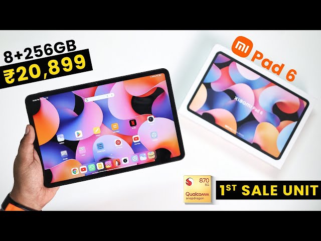 Xiaomi Pad 6 in ₹20,899 - SD 870🔥| iPad Killer | 144Hz | Quad Speaker | Dolby Support ⚡😍