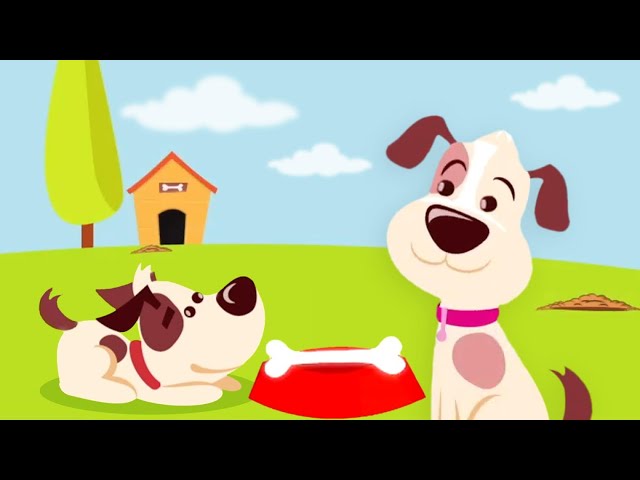 Puppy And The Bone, Cartoon Video and Nursery Rhyme for Kids