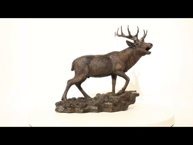 Antique French Bronze Stag Sculpture Christopher Fratin