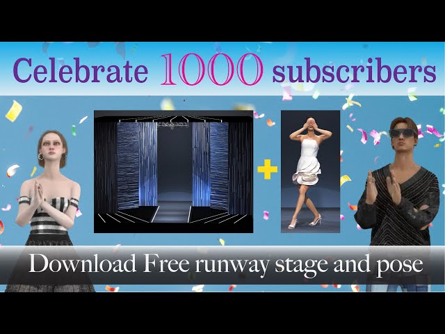 Celebrate 1000 subscribers #clo3d #digitalfashion #3d