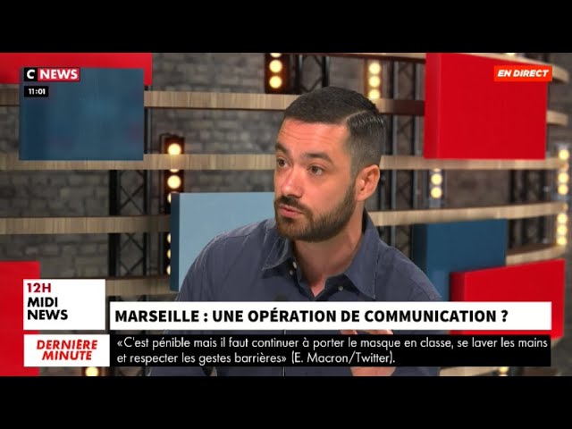 Macron à Marseille : clash entre David Guiraud, le RN et un soutien de LREM !