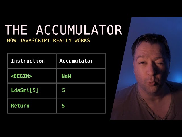 THE ACCUMULATOR | How JavaScript REALLY works | JS V8 engine explained | Advanced JavaScript