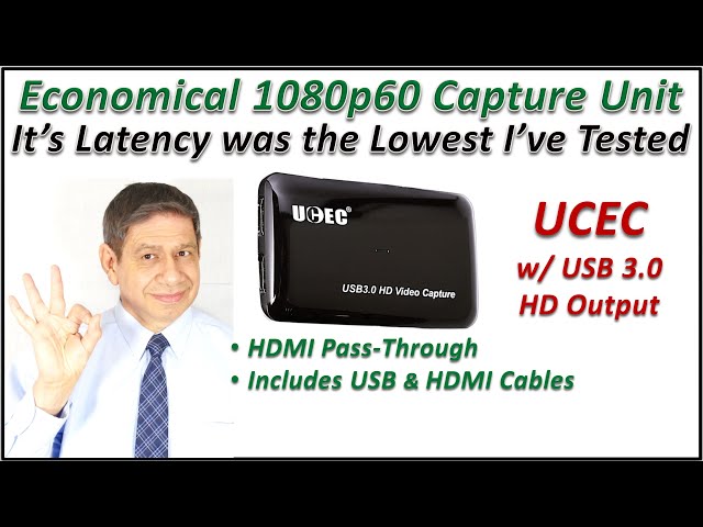 USB 3.0 Video Capture Device from UCEC – Box Opening, Connecting to a PC, Review & Comparison tests