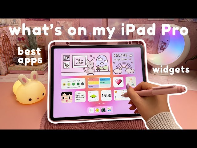 what's on my iPad Pro 2022 🍎 best iPad apps + widgets | productivity apps, note taking & more ✨