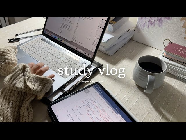 med sch study vlog ep.07 | productive week of studying during busy times ♡