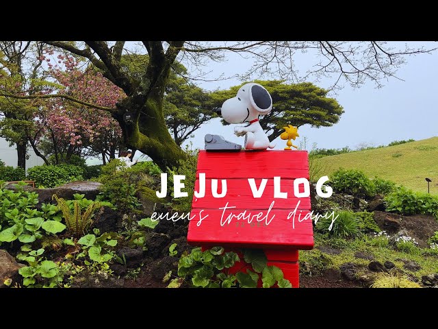 Eueu’s Vlog - Jeju Travel Part 2: Snoopy Garden, Mongle Bakery, Waterfalls, Tea Plantation