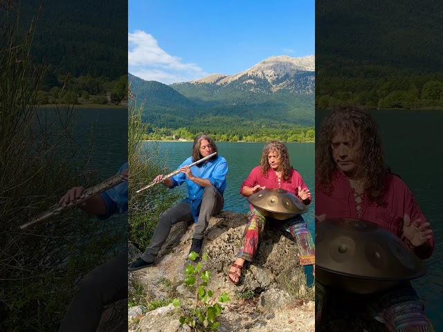 Flute and Handpan Meditation at the Paradise Lake - CANAO Music