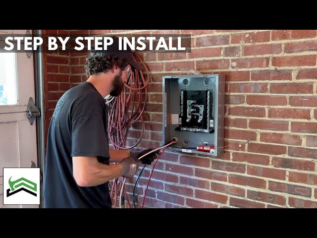 How To Install A Garage Sub Panel