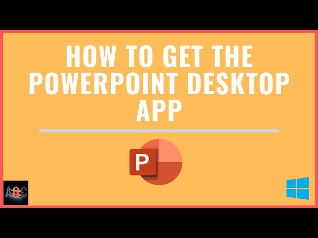 How To Get The PowerPoint Desktop App || Windows 10