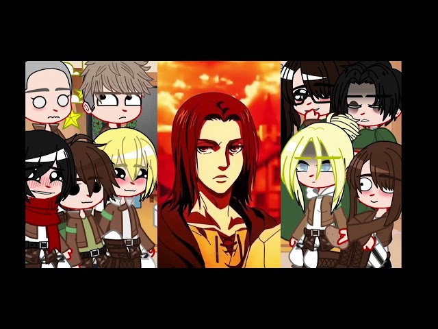 They react to Eren Yeager's videos THIS IS NOT SHIP ERERI IT IS FOR FUNNY