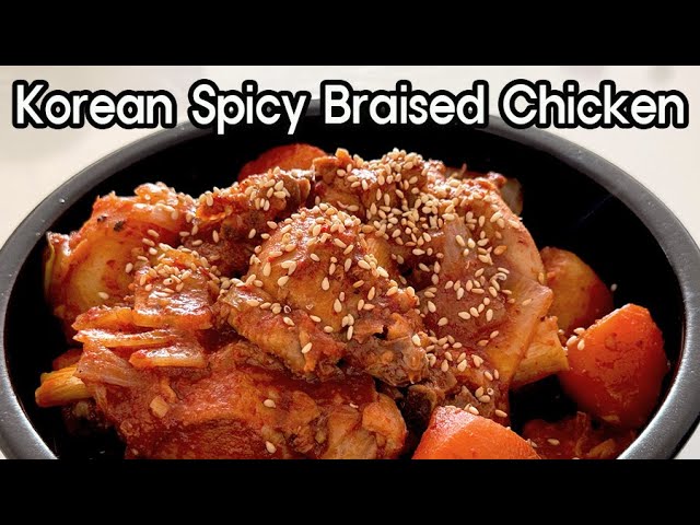 How to make Korean food_Spicy Braised Chicken(not that spicy) 한식_닭볶음탕 레시피