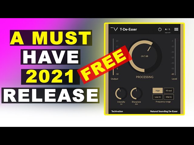 Free DeEsser Every Producer Must Have 2021 Release | Techivation T-DeEsser