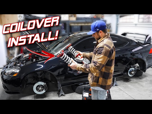 FINALLY Lowering the Acura RSX Type-S | Wheel & Coilover Install!
