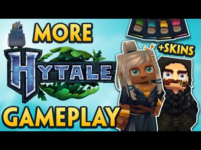 MORE New Hytale Gameplay + Making SKINS | Hytale News Updates