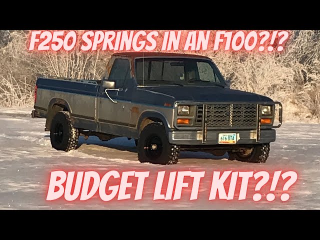 F250 Springs in an F100?!? Budget Bullnose Ford Lift Kit! Mortske Myth Busting!
