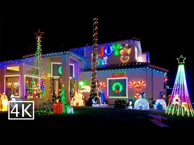 [4K] 🎄 Christmas Lights - Folsom California