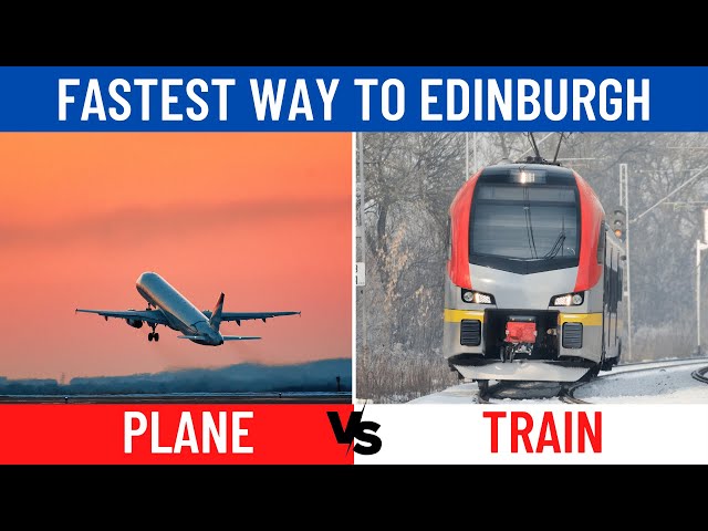 QUICKEST WAY TO SCOTLAND: London to Edinburgh RACE! Train vs Plane 🚂✈️