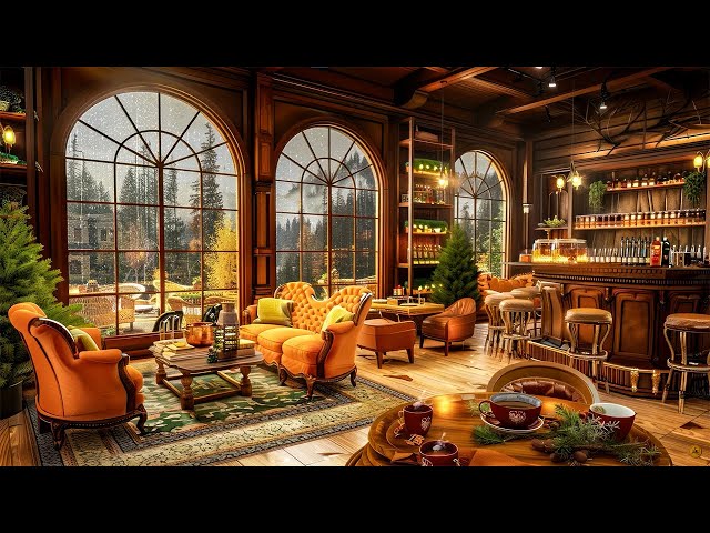 Sweet Jazz Music in Tea Room Cafe Ambience & Rainy Day ☕ Jazz Relaxing Music for Working, Studying