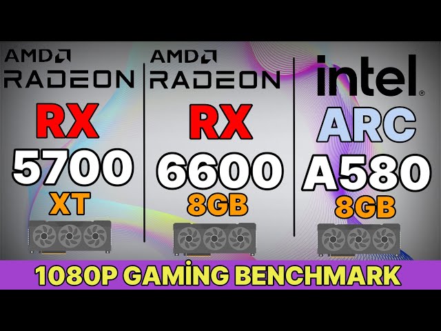 Intel arc a580 vs rx 6600 vs RX 5700 XT VS RTX 3060 VS RTX 2060 vs RTX 3050 .Intel a580 gaming test
