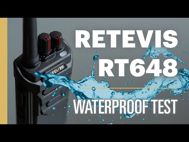 Retevis RT648 - Waterproof IP67 Test