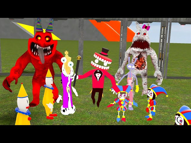1000 VS NEW THE AMAZING DIGITAL CIRCUS FORM CURSED POPPY PLAYTIME CHAPTER 3 in GMOD