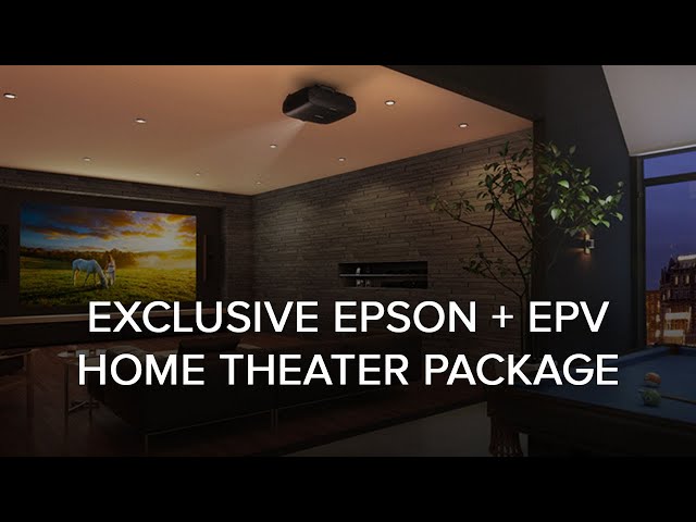 LIMITED TIME DEAL! Epson Pro Cinema 4040 4K Projector & EPV Prime Vision 2.35 ISF Screen Bundle