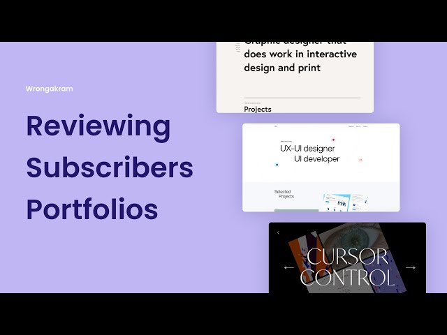 Reviewing Subscribers Portfolios and Websites