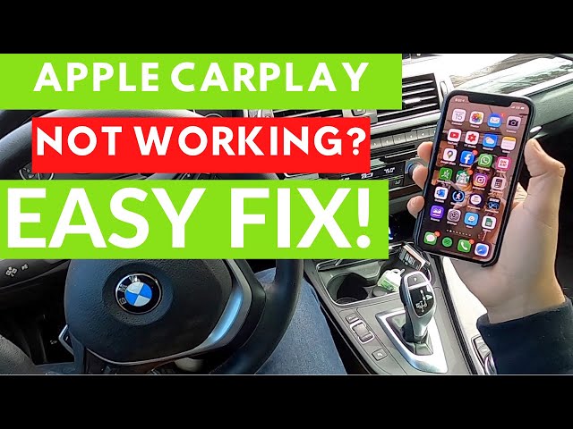BMW Apple Carplay NOT working? EASY FIX!