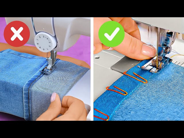 Inteligentes trucos de costura para salvar tu ropa vieja y dinero ✂️👖