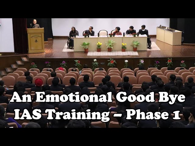 Valedictory Function: IAS Training Phase 1 | LBSNAA Mussorie