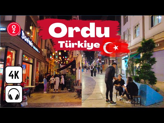 ORDU - Türkiye 🇹🇷 4K Full City Walking Tour | Spending a Night in Altinordu