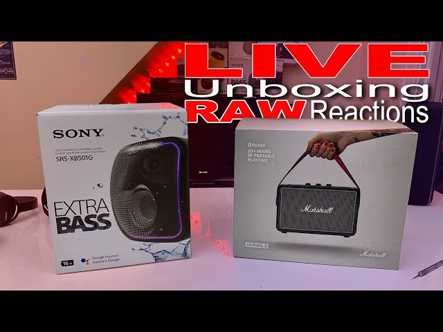 Black Friday Deals - Unboxing The Sony XB501G And Marshall Kilburn II