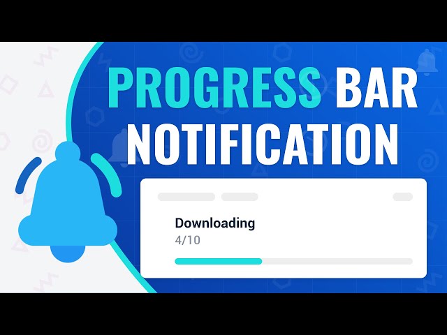 Progress Bar within a Notification - Notifications in Android