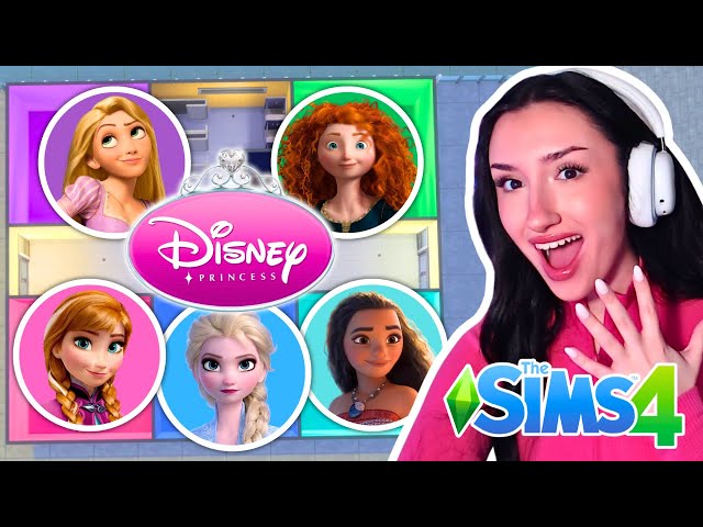 Every Rooms a Different DISNEY PRINCESS in The Sims 4