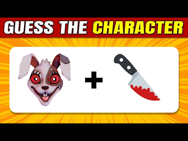 Guess The FNAF Character by Voice & Emoji - Fnaf Quiz | Five Nights At Freddys| Vanny, Chica, Foxy