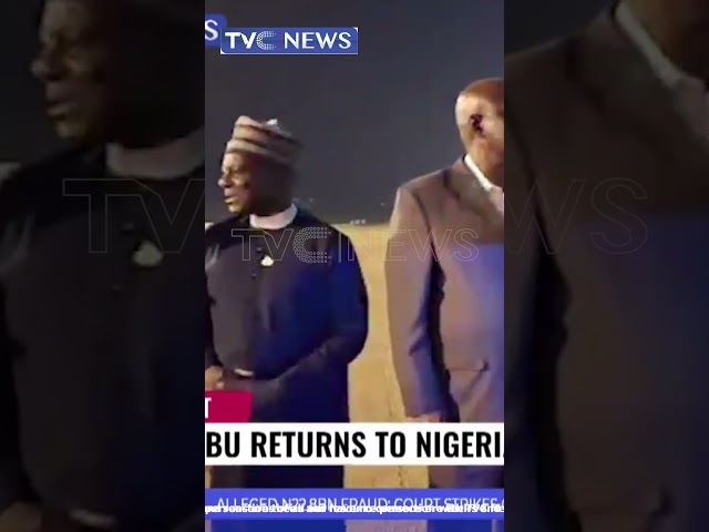 President Tinubu Returns To Nigeria After A Trip To France