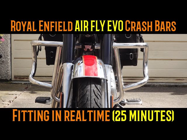 Royal Enfield Classic 350 REborn, Fitting the Royal Enfield Air fly EVO CRASH Bars!