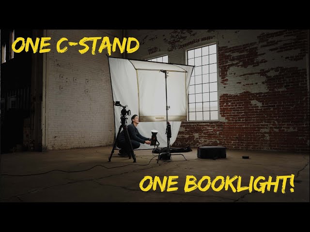 How to build a BOOKLIGHT with ONE C-STAND.