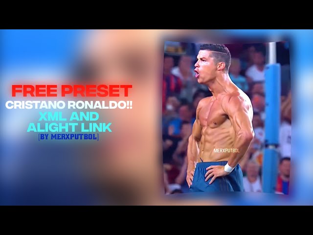 Cristano Ronaldo edit preset • sound phonk💀 || AE inspired |Free preset for editing🤙🤩
