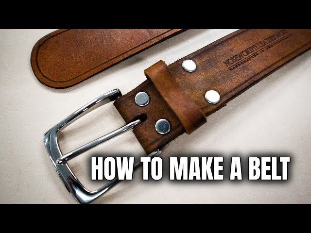 How to make the FINEST LEATHER BELT!