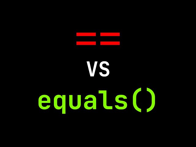 Unterschied zwischen '==' und 'equals' in Java?