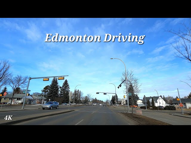 Driving around Edmonton, Alberta, Canada - March 2024