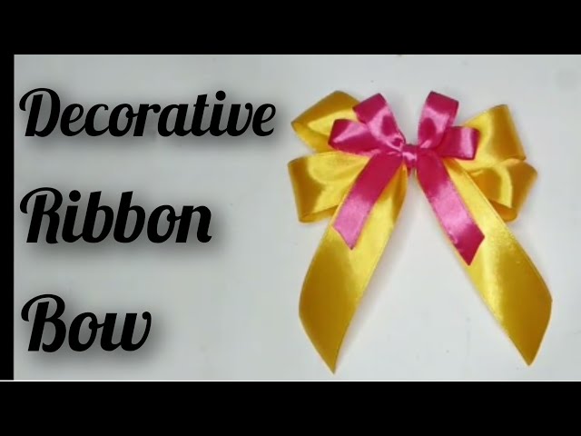 how to make decorative ribbon bow