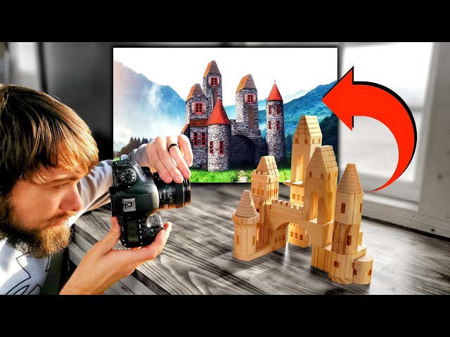 Miniature Castle Photoshop Transformation With iPad Air