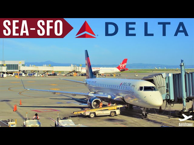 DELTA AIRLINES EMBRAER 175 | SEATTLE - SAN FRANCISCO | TripReport | DL 5687 | FullHD 60fps