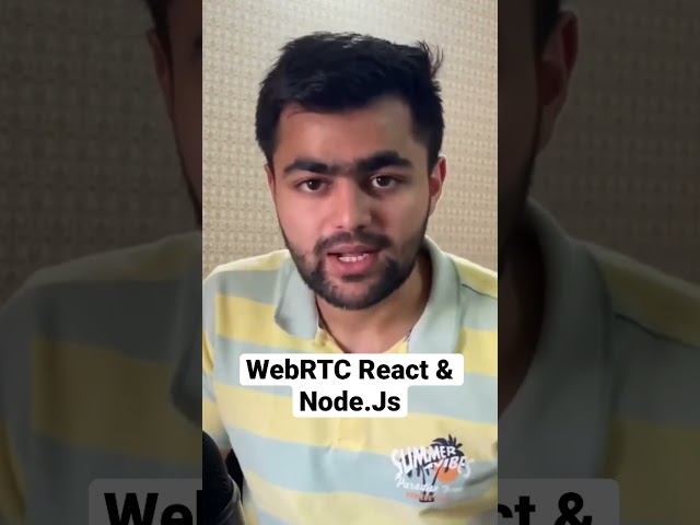 WebRTC Nodejs - #reactjs #nodejs #webrtc #javascript #javascriptinhindi #webdev