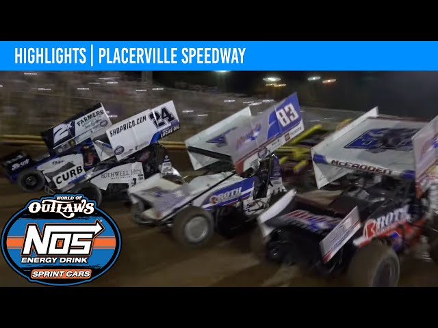 World of Outlaws NOS Energy Drink Sprint Cars | Placerville Speedway | Sept. 16, 2023 | HIGHLIGHTS