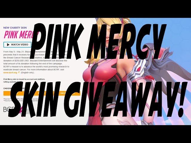 Overwatch: PINK MERCY SKIN GIVEAWAY! (CLOSED)