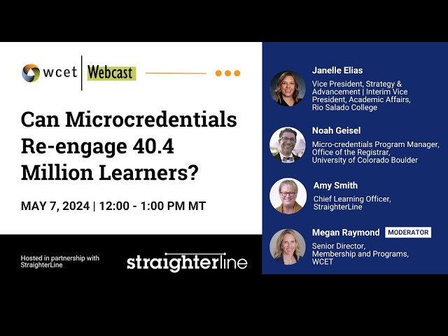 Can Microcredentials Re-engage 40.4 Million Learners?